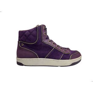 ALDO Purple & Gold Foil High Top Women’s Fashion Sneakers Tennis Shoes Size 10